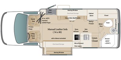 2022 Coach House Platinum 221XL FSD floorplan