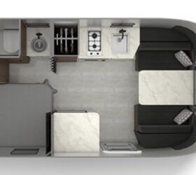 2022 Airstream Caravel 19CB floorplan