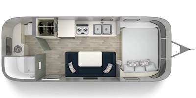 2022 Airstream Bambi 22FB floorplan