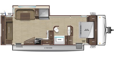 2022 Highland Ridge Range Lite 262RL floorplan