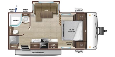 2022 Highland Ridge Mesa Ridge S-Lite 212FB floorplan