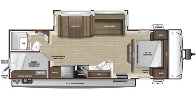 2022 Highland Ridge Mesa Ridge S-Lite 261BH floorplan