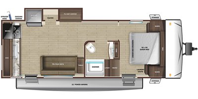 2022 Highland Ridge Mesa Ridge S-Lite 232MD floorplan