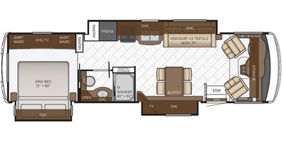 2022 Newmar Bay Star 3226 floorplan