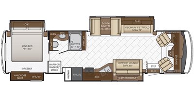 2022 Newmar Bay Star 3626 floorplan