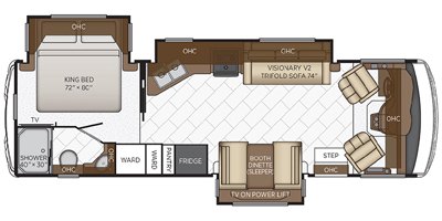 2022 Newmar Bay Star 3005 floorplan