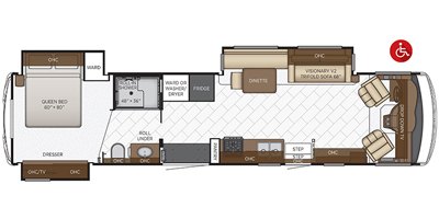 2022 Newmar Bay Star 3811 floorplan