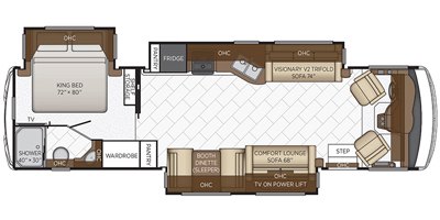 2022 Newmar Bay Star 3416 floorplan