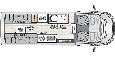 2022 Coachmen Beyond 22D AWD floorplan