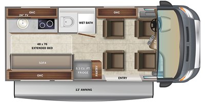 2022 Jayco Swift 20A floorplan