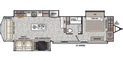 2022 Forest River Cedar Creek Cottage 40CRS floorplan
