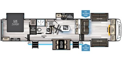 2022 Forest River Cherokee Arctic Wolf 3990 SUITE floorplan