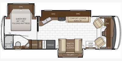 2022 Newmar Bay Star Sport 2905 floorplan