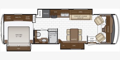 2022 Newmar Bay Star Sport 3226 floorplan