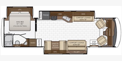 2022 Newmar Bay Star Sport 3316 floorplan