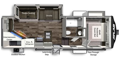 2022 Dutchmen Atlas 2502REF floorplan