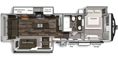 2022 Dutchmen Atlas 3172RLKB floorplan