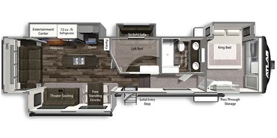 2022 Dutchmen Atlas 3552MBKB floorplan