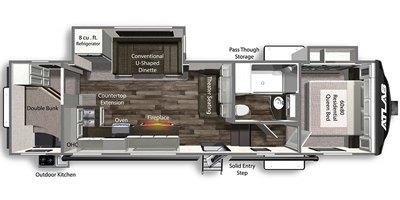 2022 Dutchmen Atlas 2942BHF floorplan