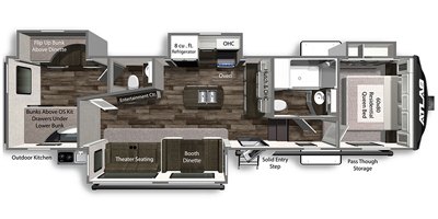 2022 Dutchmen Atlas 3342BHF floorplan