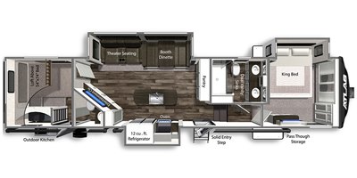 2022 Dutchmen Atlas 3602LFKB floorplan