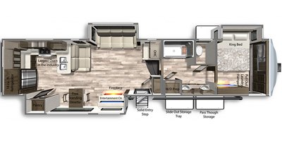 2022 Dutchmen Yukon 399ML floorplan