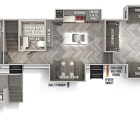 2022 Forest River Salem Hemisphere 378FL floorplan