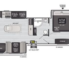 2022 Keystone Outback 328RL floorplan