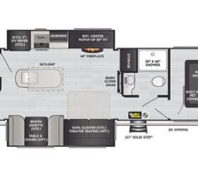 2022 Keystone Outback 340BH floorplan