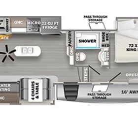 2022 Forest River Sandpiper Luxury 321RL floorplan