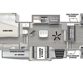 2022 Forest River Sandpiper Luxury 391FLRB floorplan