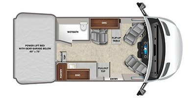 2022 Entegra Coach Launch 19Y floorplan