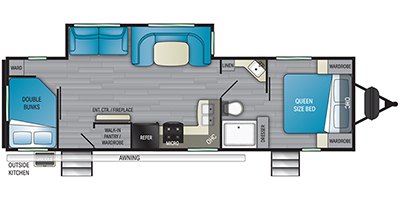 2022 Heartland Sundance Ultra-Lite SDTT 301 BH floorplan