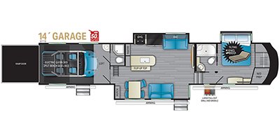 2022 Heartland Cyclone CY 4014C floorplan