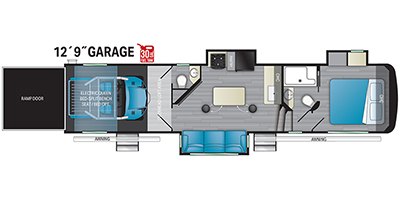 2022 Heartland Gravity GR 3570 floorplan