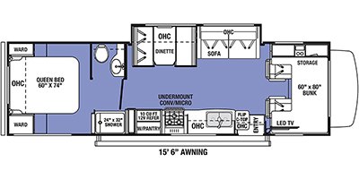 2022 Forest River Forester 2851S LE floorplan