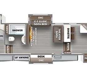 2022 Forest River Riverstone Reserve 3950FWK floorplan