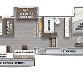 2022 Forest River Riverstone Reserve 3850RK floorplan