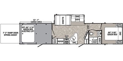 2022 Palomino Puma Unleashed 382THS floorplan