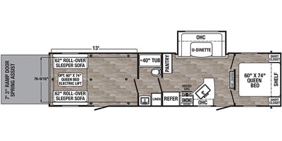 2022 Palomino Puma XLE Lite 29TSS floorplan