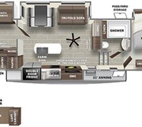 2022 Forest River Sabre 38DBQ floorplan