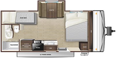 2022 Highland Ridge Open Range Conventional 180BHSW floorplan