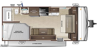 2022 Highland Ridge Open Range Conventional 20MB floorplan