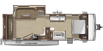 2022 Highland Ridge Open Range Conventional 26RLS floorplan