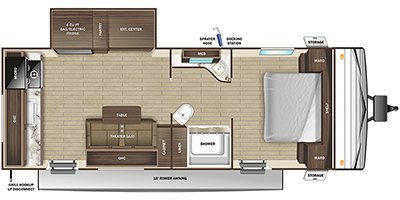 2022 Highland Ridge Open Range Conventional 23RKS floorplan