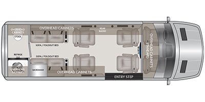 2022 American Coach American Patriot Cruiser D6 Arch floorplan