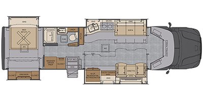 2022 Renegade Explorer 38EMB floorplan