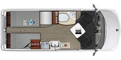 2022 Roadtrek Play Slumber Base floorplan