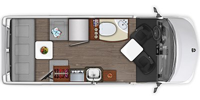 2022 Roadtrek Play SRT Base floorplan