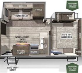 2022 Forest River Flagstaff Micro Lite 25FBLS floorplan